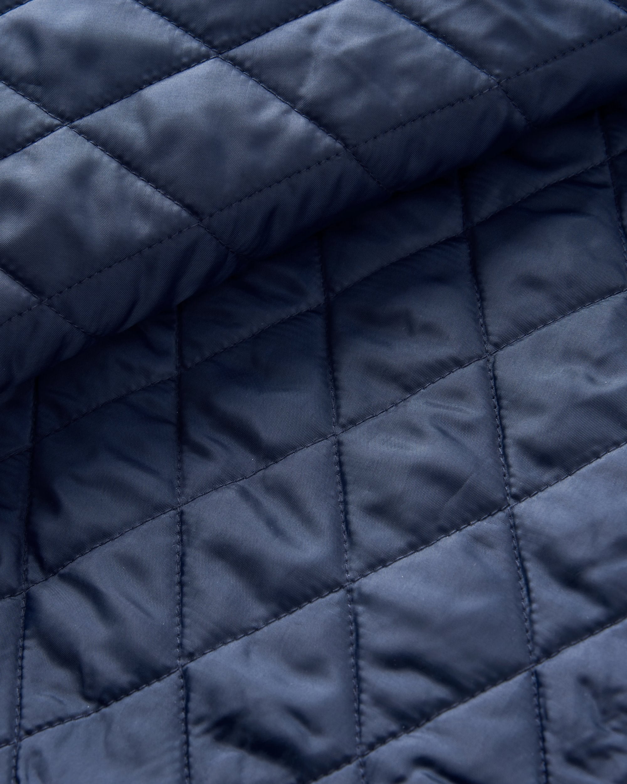 Falcon Organic Cotton Jacket - Tidal Blue Check  - Flatlay