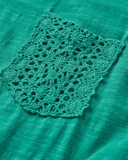 Rivergate Recycled Cotton Dress - Greenlake - Flatlay