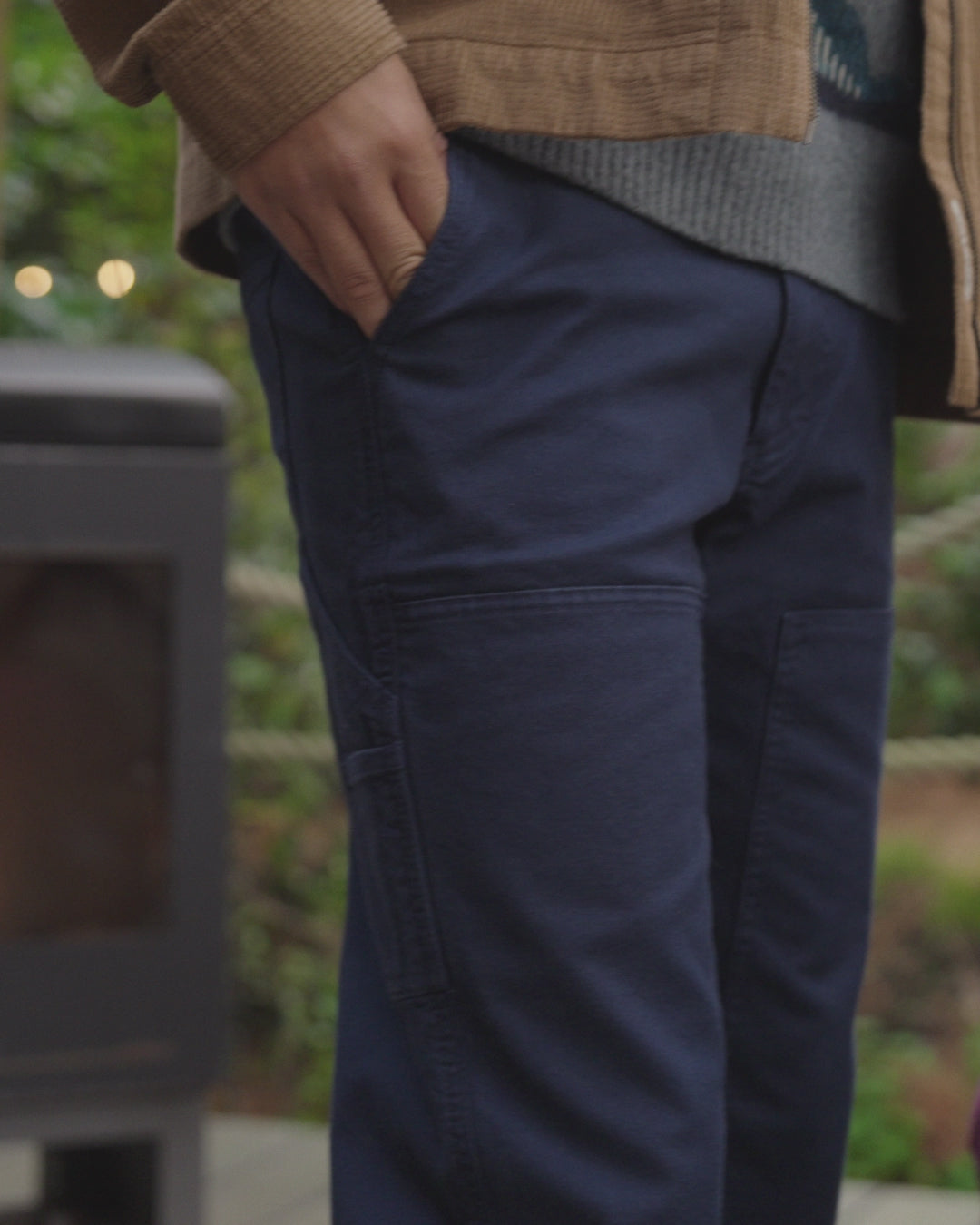 Vantage Cotton Canvas Trouser - Rich Navy - 