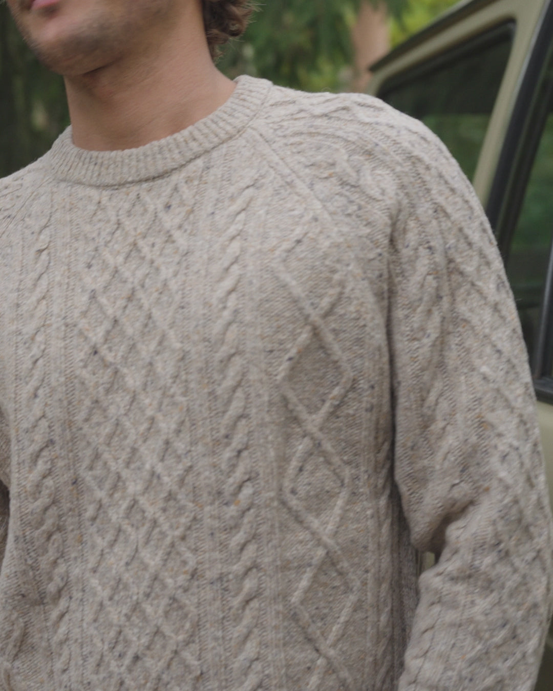 Sandbar Merino Wool Blend Jumper - Oatmeal - 