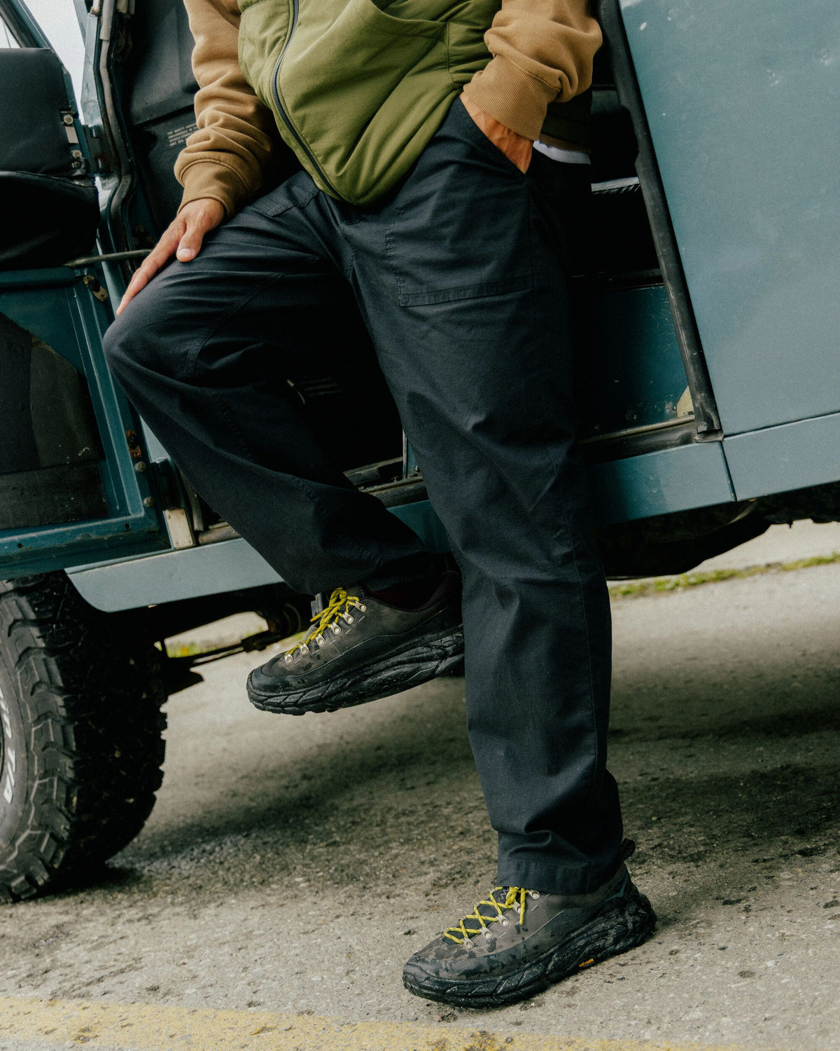 Kimmer Ripstop Cotton Trouser - Black - Lifestyle