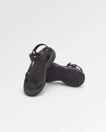 Monterey Roam Sandal - Black - Flatlay