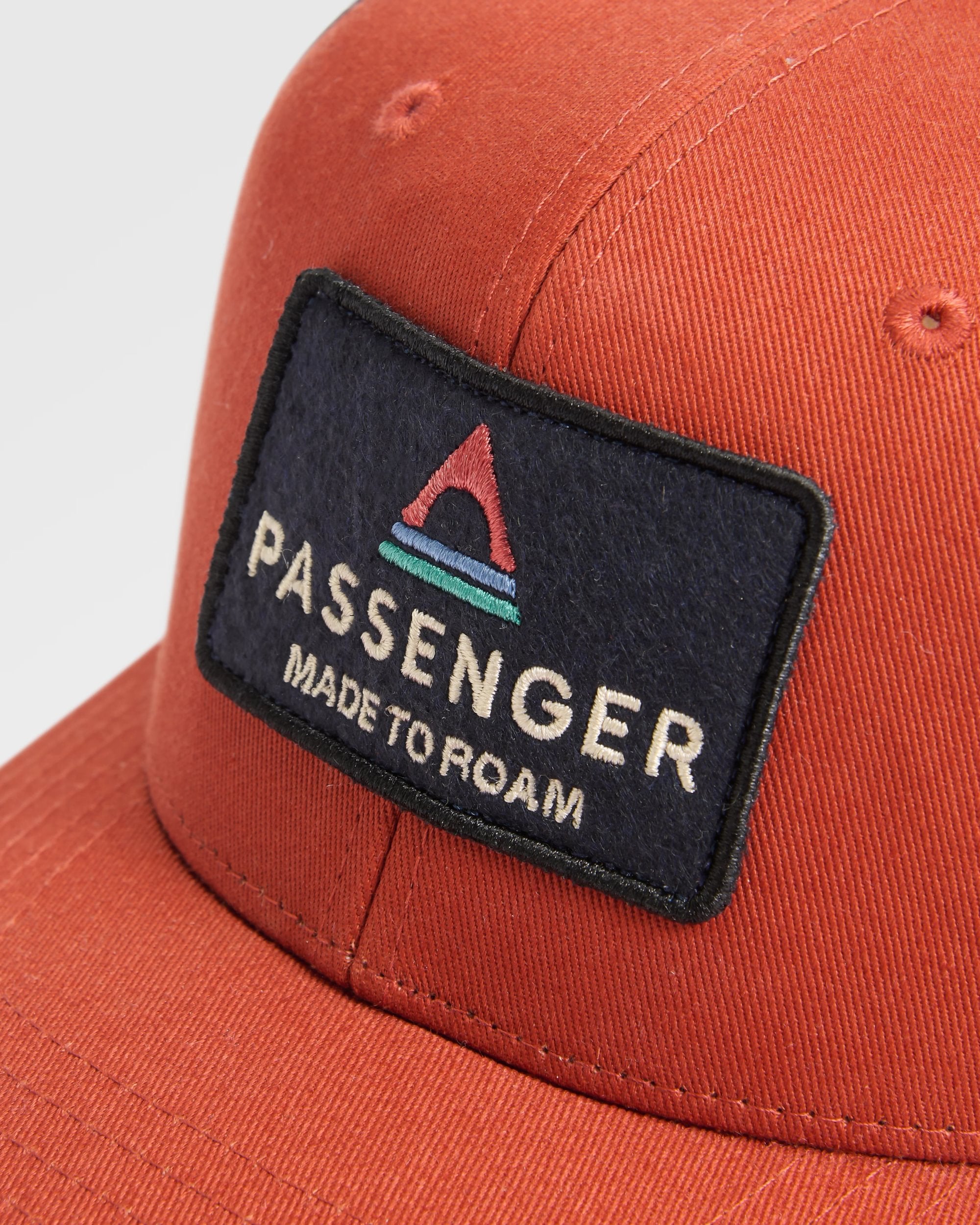 Core Organic Cotton Trucker Cap - Dark Rust - Flatlay