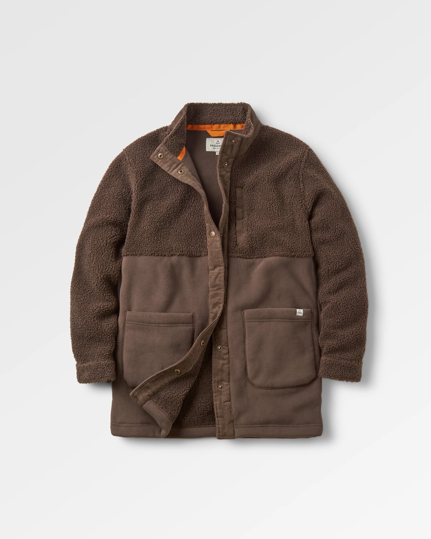 Nash Recycled Fleece Jacket - Coffee