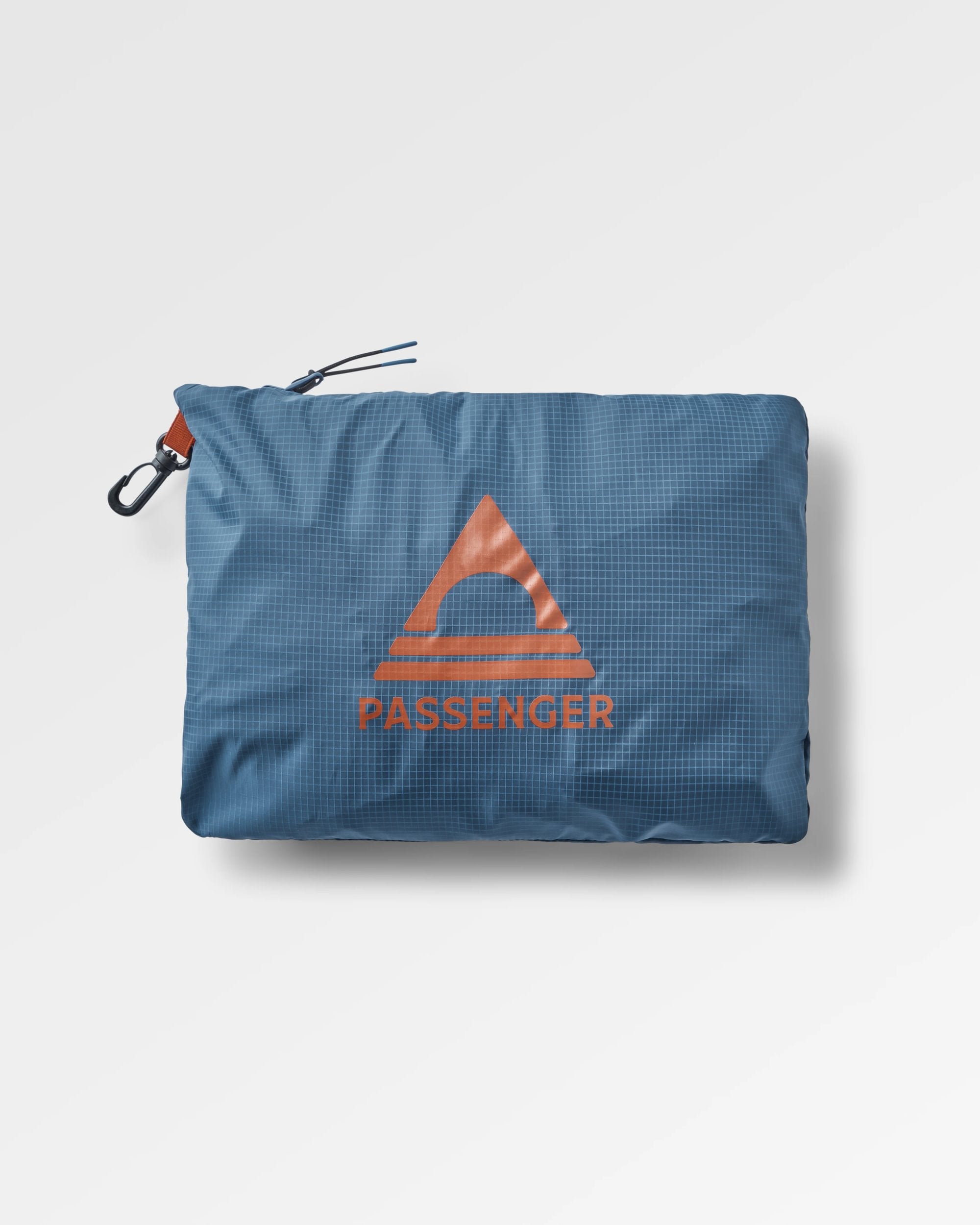 Gusto Recycled Windshell Anorak - Khaki/Dark Denim - Flatlay