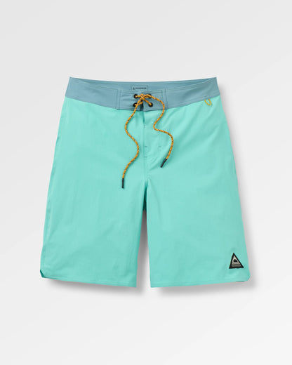 Cruiser NetPlus® Recycled 21" Boardshort - Aqua - Flatlay