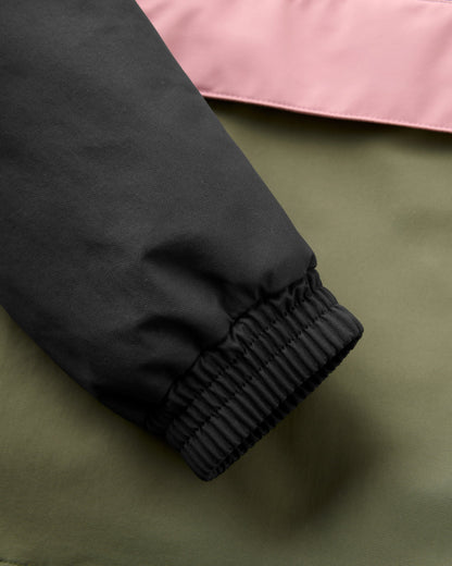Serein Waterproof Anorak - Faded Black/Dusty Olive - Flatlay