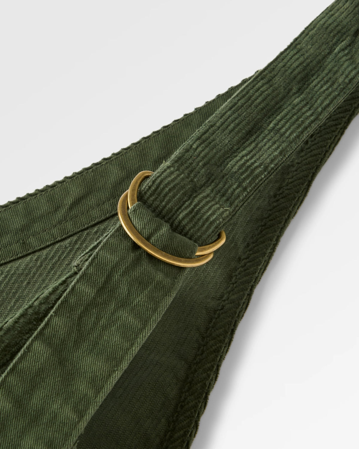 Refuel Organic Cotton Cord Dungarees - Fir Tree - Flatlay