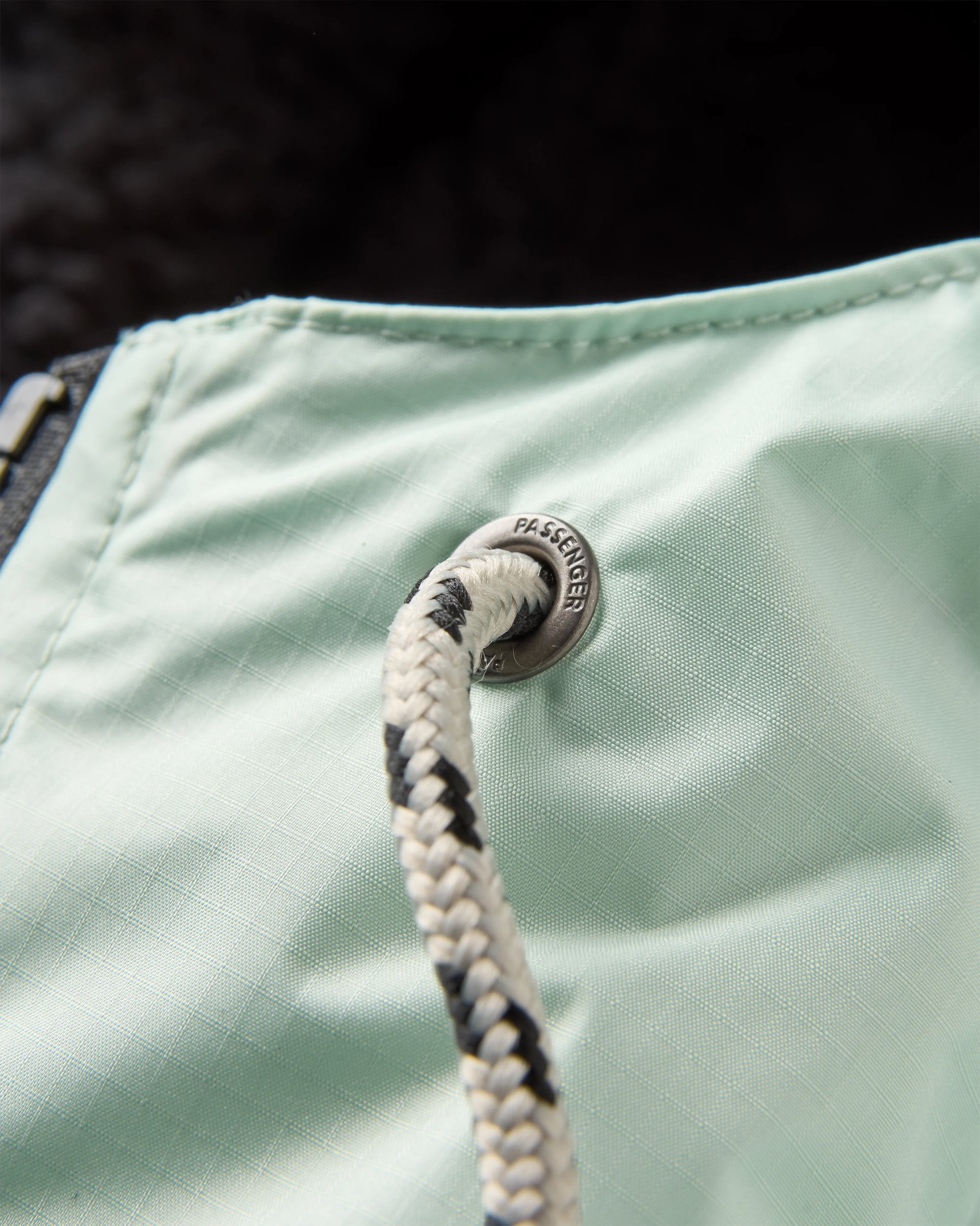 Waves Recycled Sherpa Lined Changing Robe - Spearmint/Deep Ocean - Flatlay