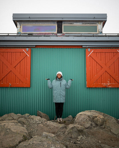 Cloudmont Waterproof Down Parka - Stormy Sea - Lifestyle