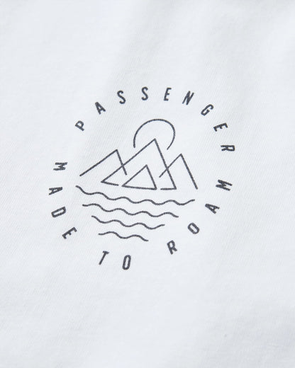 Remote Recycled Cotton T-Shirt - White - Flatlay