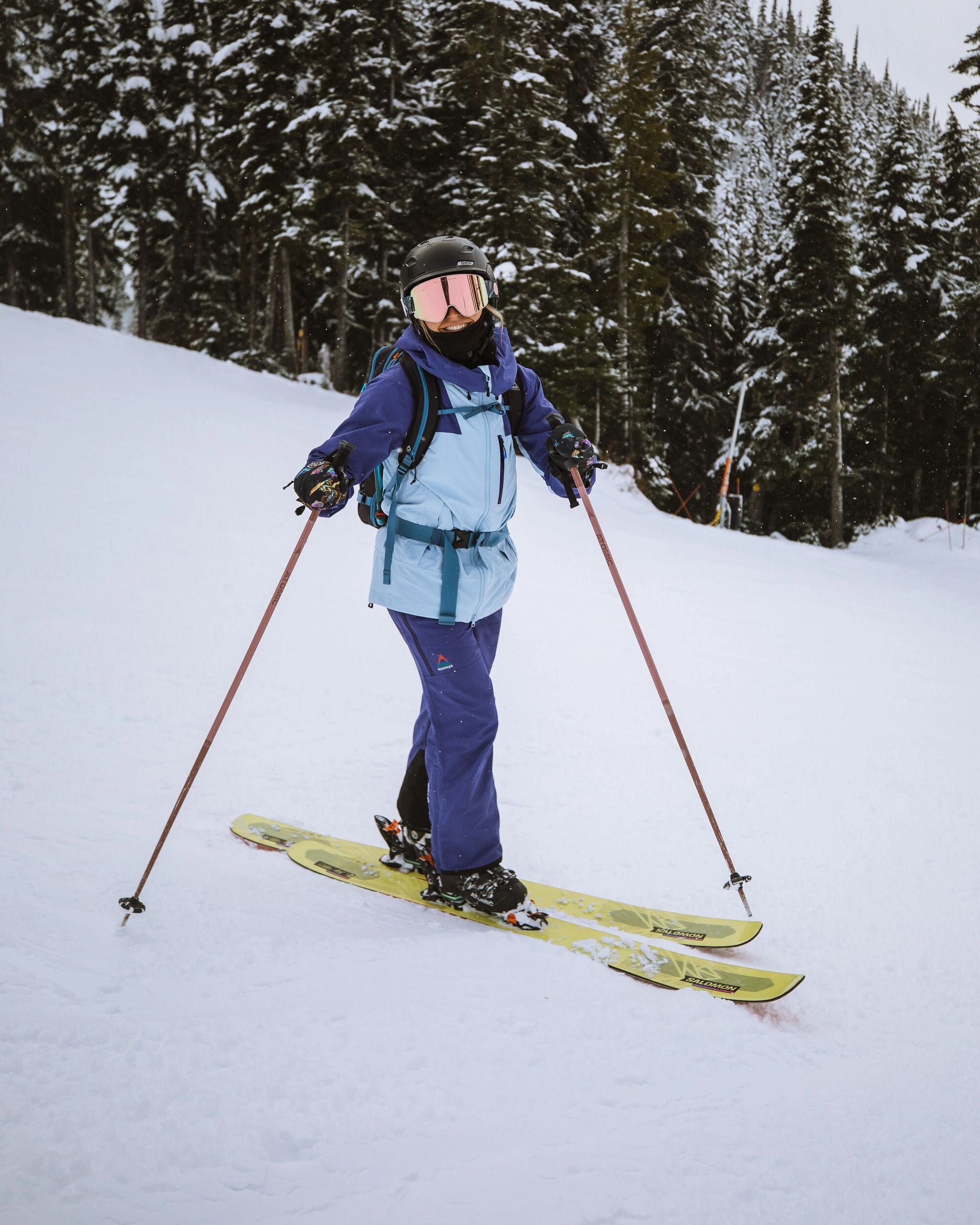 Snowscape Women's Recycled Jacket - Purple Indigo/Ice Blue - IGC