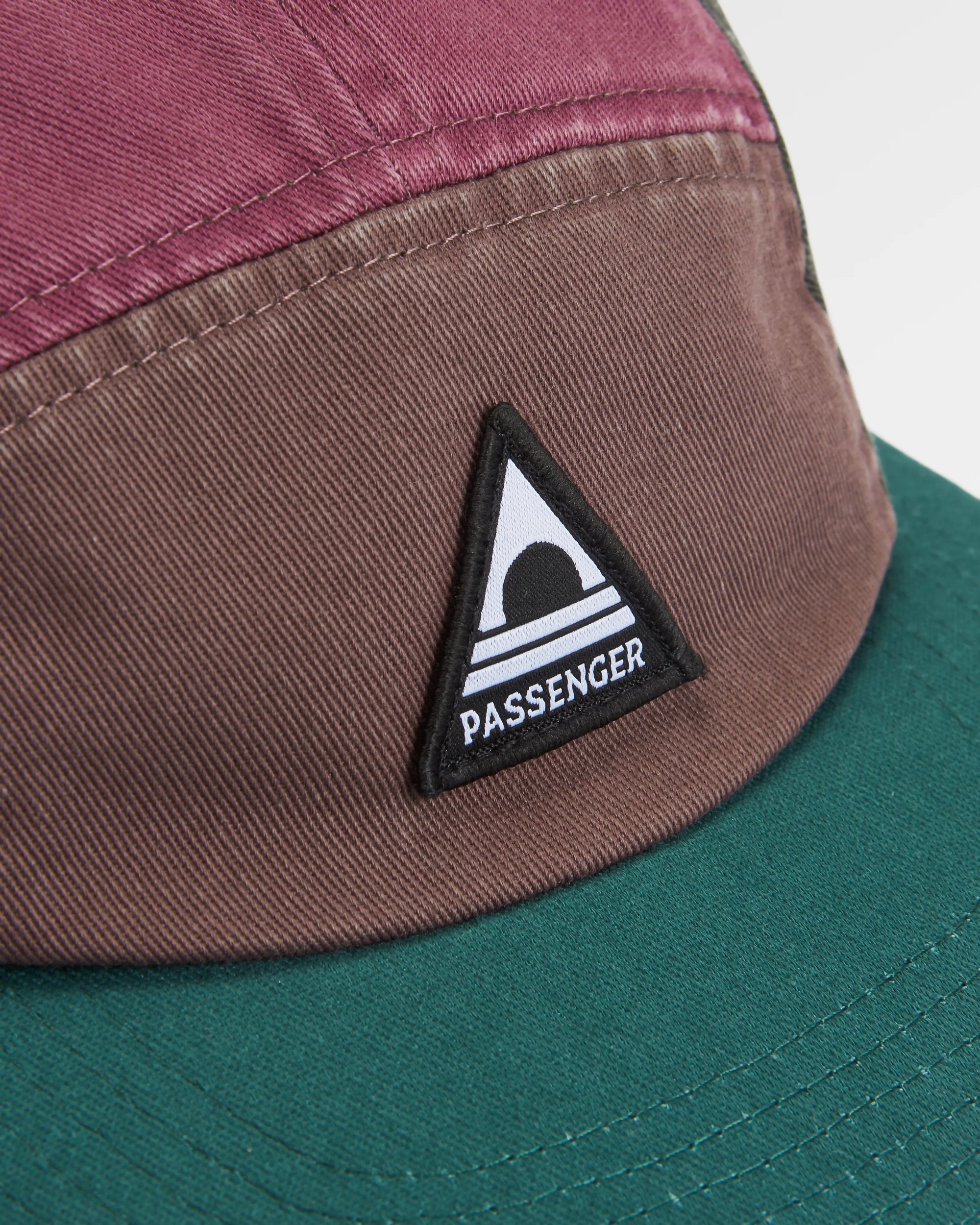 Fixie Recycled 5 Panel Cap - Grape Multi - Flatlay