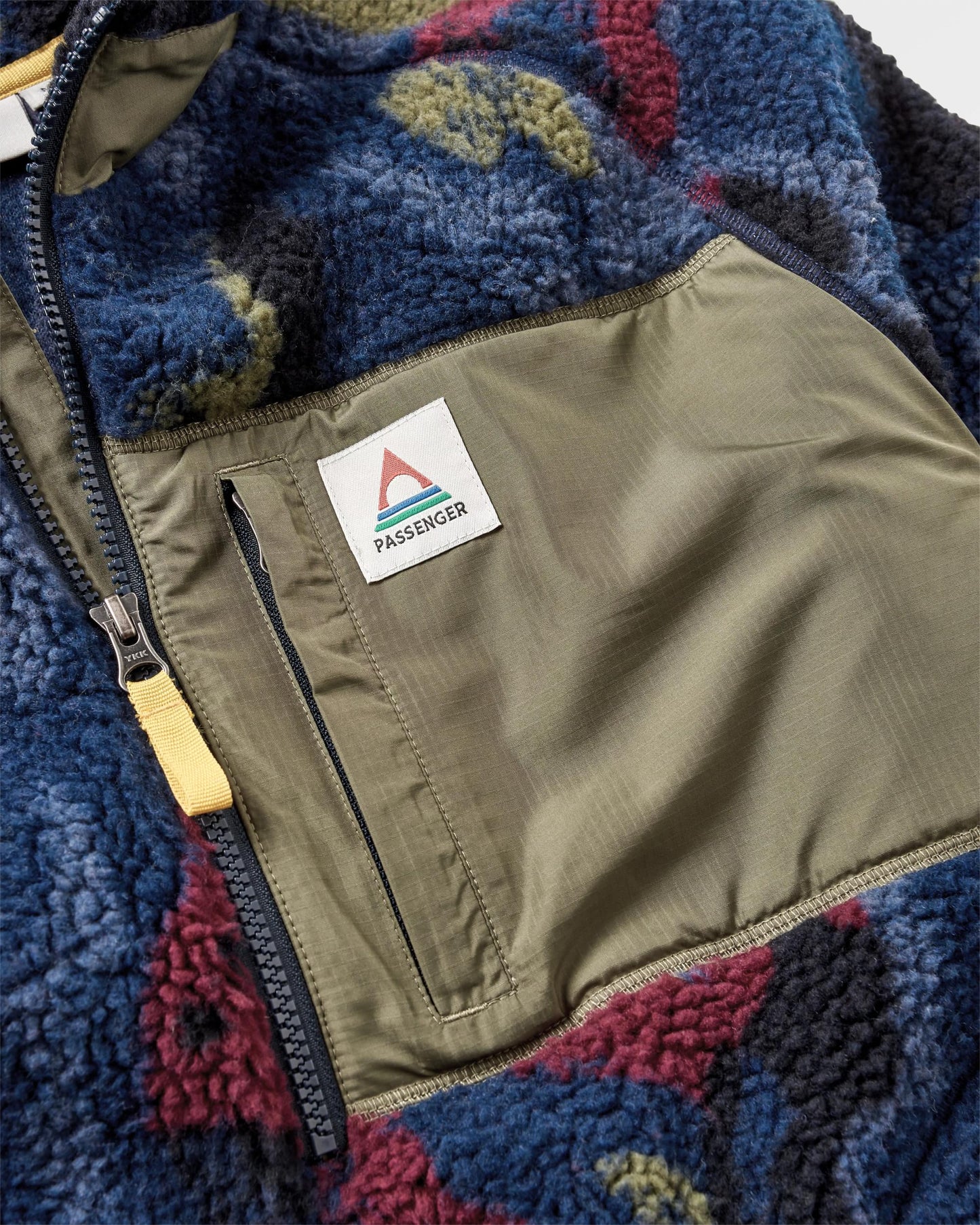 Offroad Recycled Sherpa 1/2 Zip Fleece - Sycamore Pattern