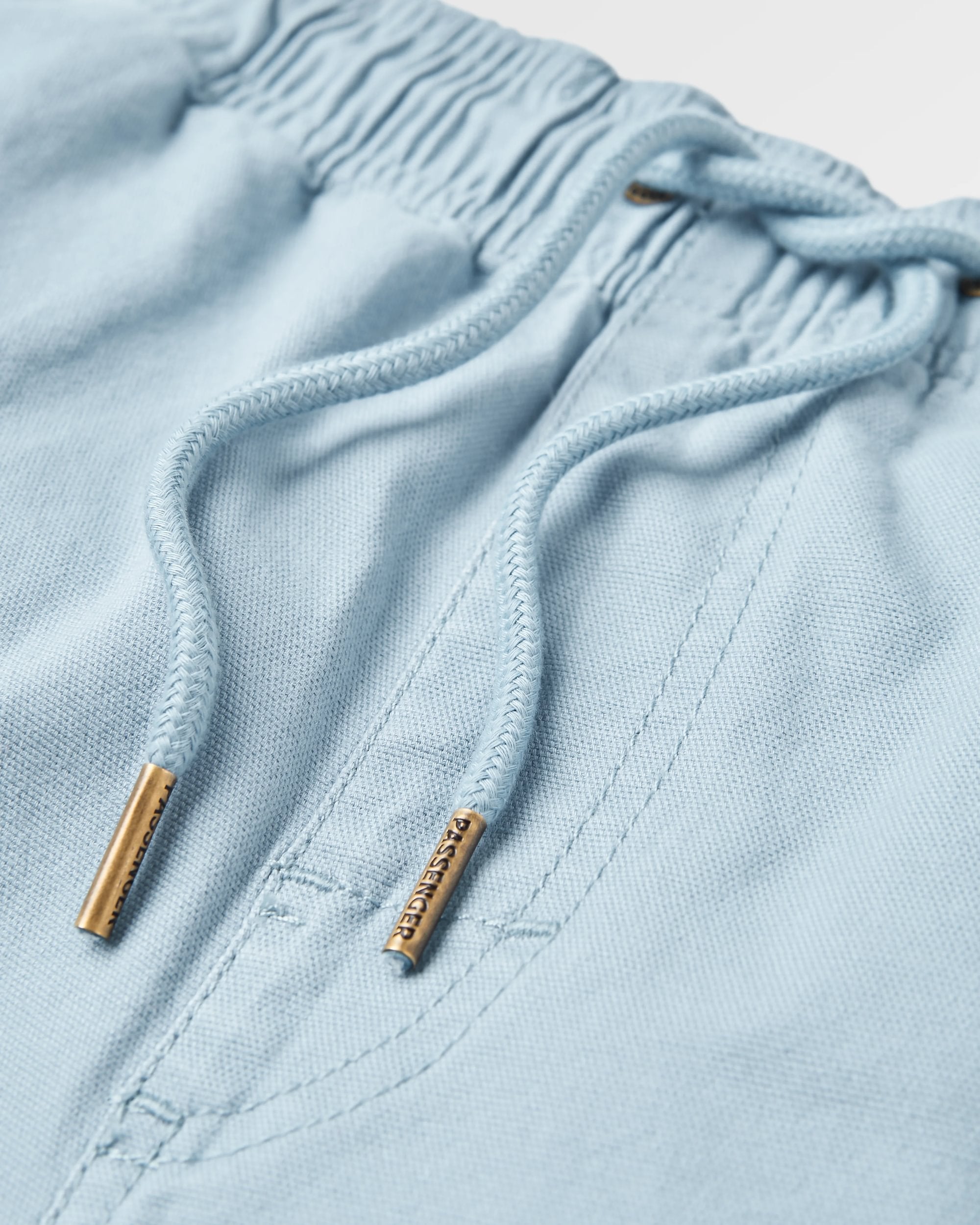 Drifter Organic Cotton Short - Faded Denim - Flatlay