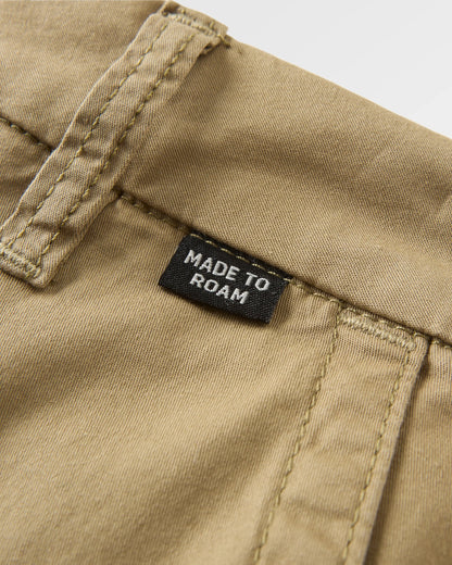 365 Light Organic Cotton Trouser - Faded Olive - Flatlay