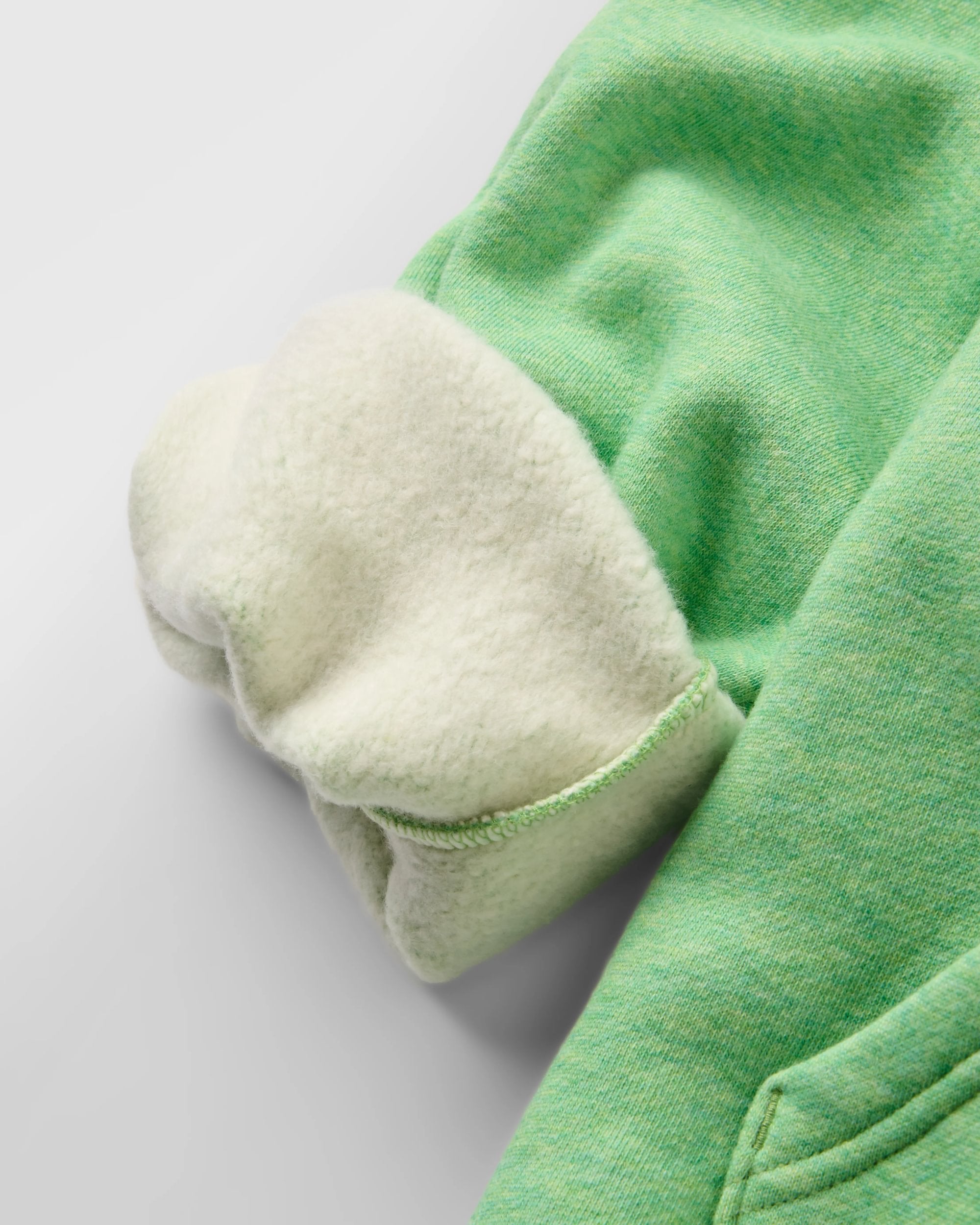 Legacy Hoodie - True Green Marl - Flatlay