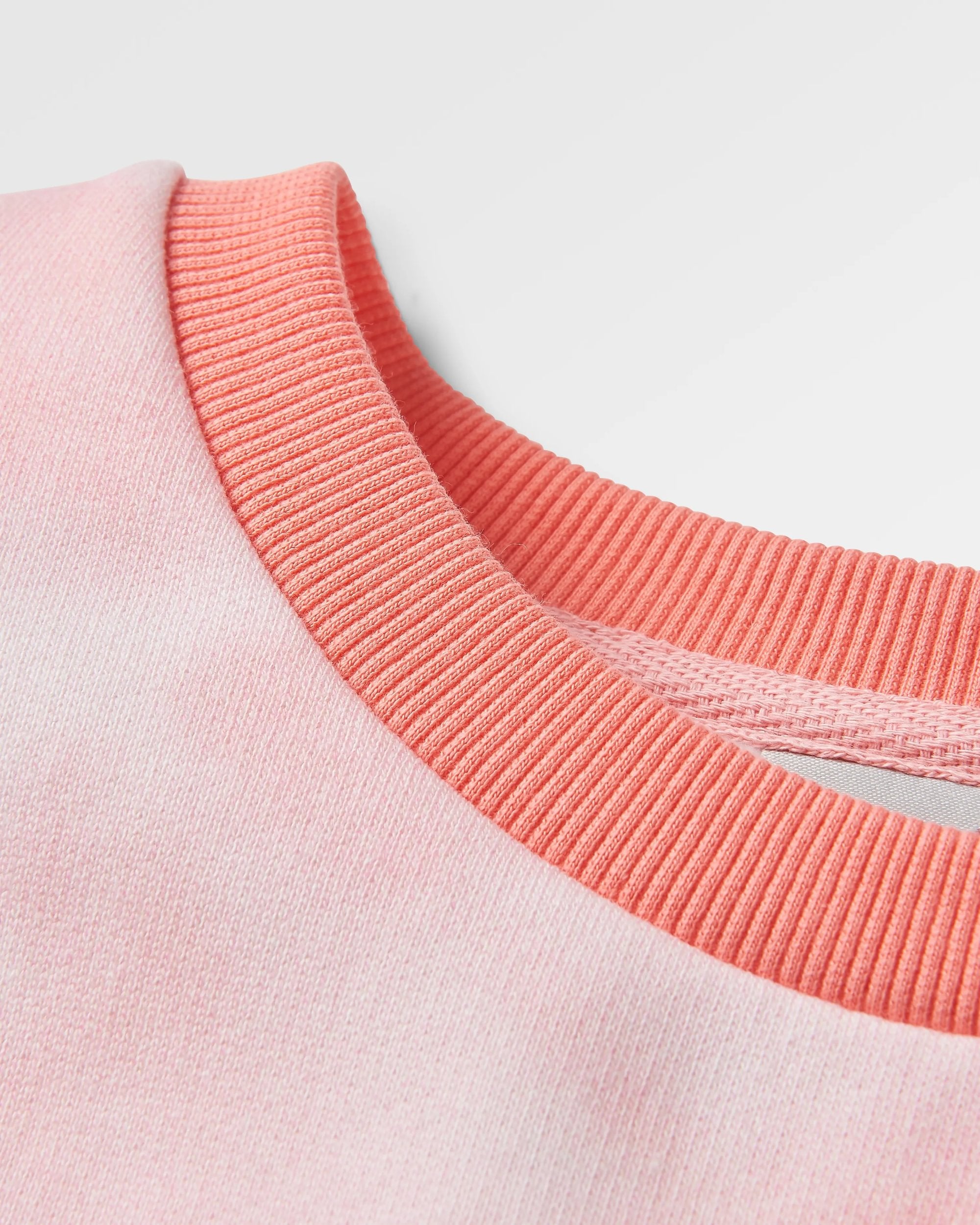 Rediscover Organic Cotton Sweatshirt - Tie Dye Shell Pink - Flatlay