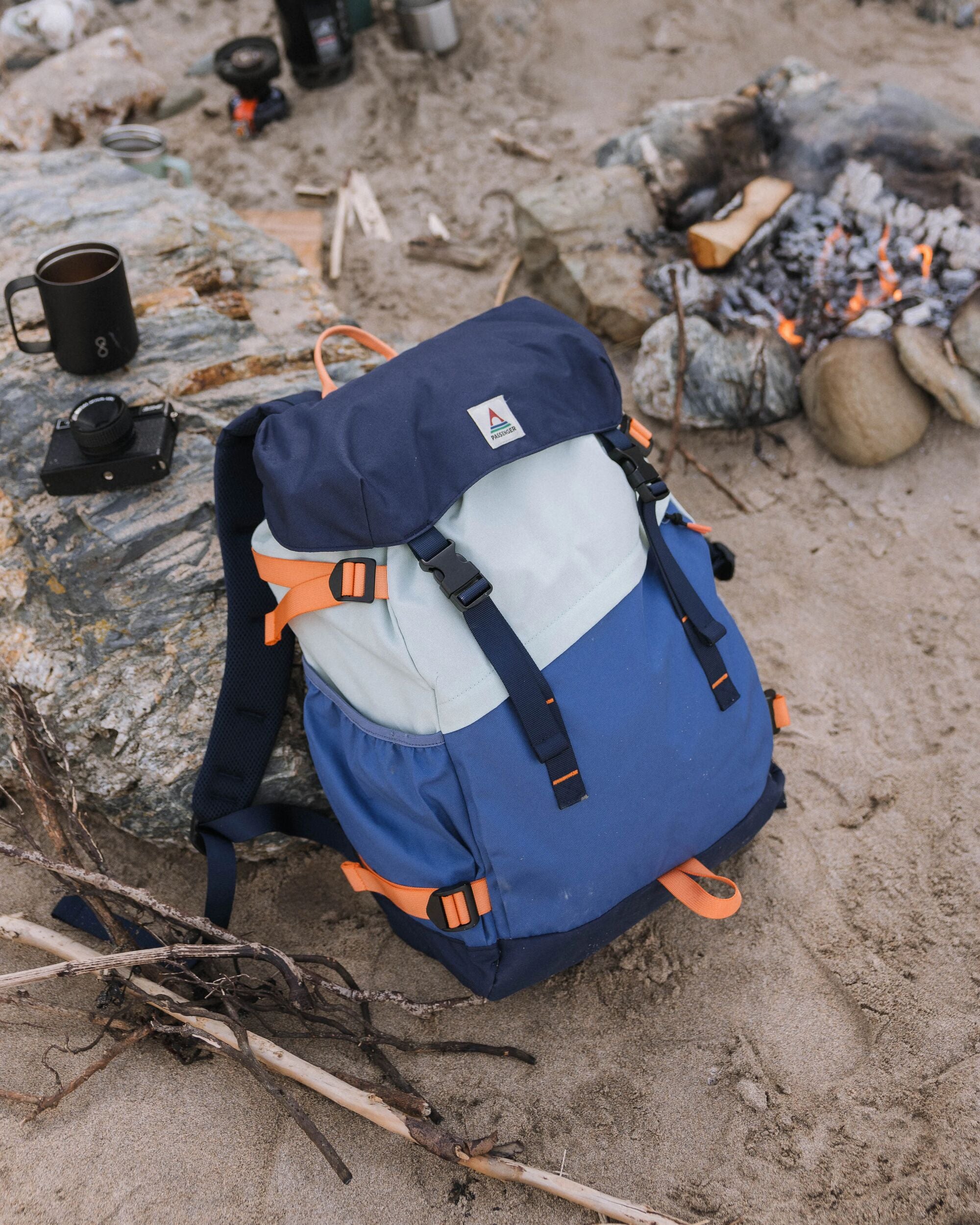 Boondocker Recycled 32L Backpack - Rich Navy/Surf Spray/Moonlight Blue - Lifestyle