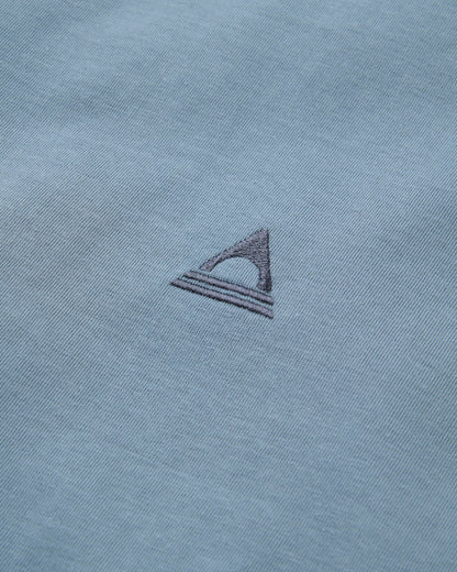 Vita Logo Relaxed Fit T-Shirt - Stormy Blue - Flatlay