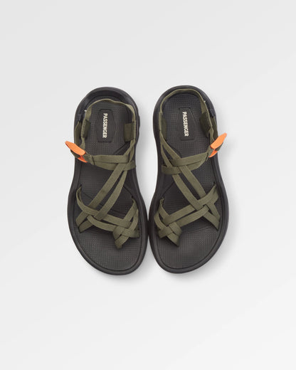 Atlas Roam Sandal - Dusty Olive - Flatlay