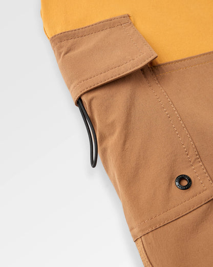 Cutback NetPlus® Recycled Boardshort - Spruce Yellow/Toffee - Flatlay
