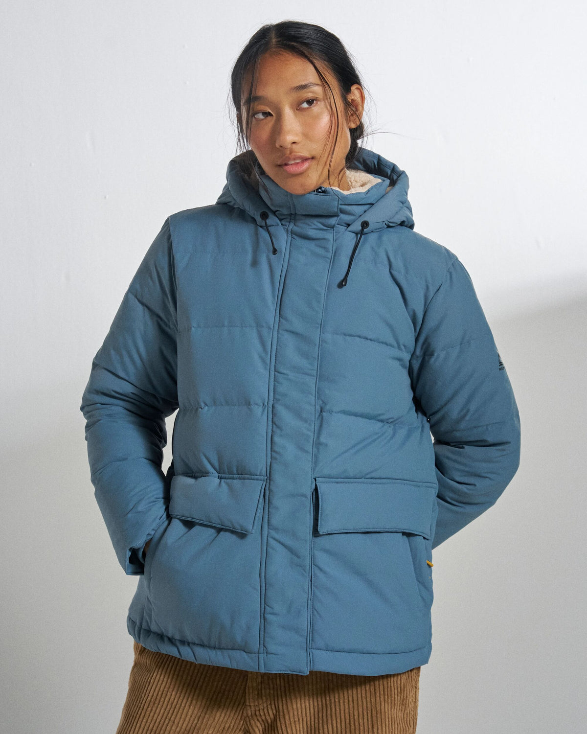 Nook Insulated Jacket - Stormy Blue - Studio Model