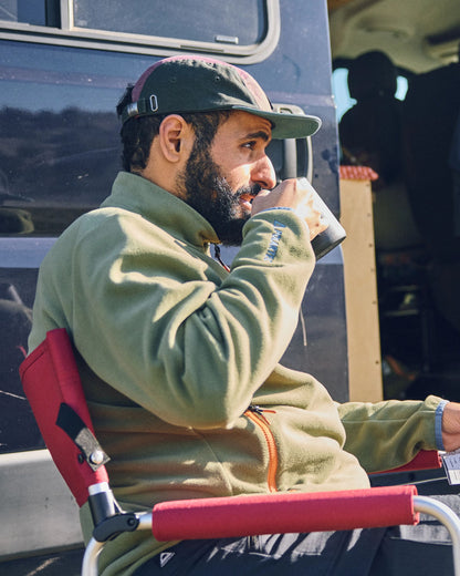 Switchback Recycled Micro Polartec® Fleece - Khaki - Lifestyle