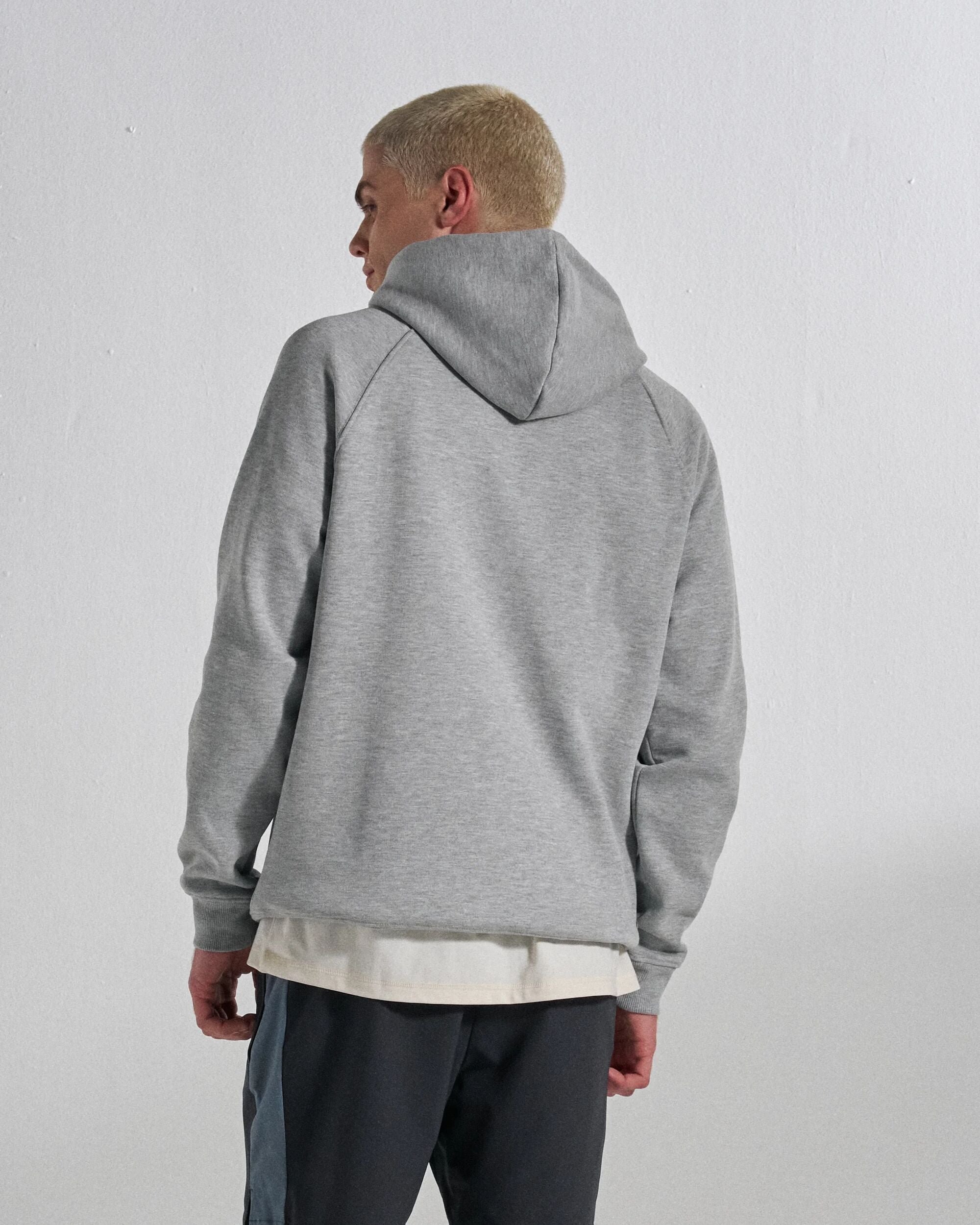 Vita Hoodie - Grey Marl - Studio Model