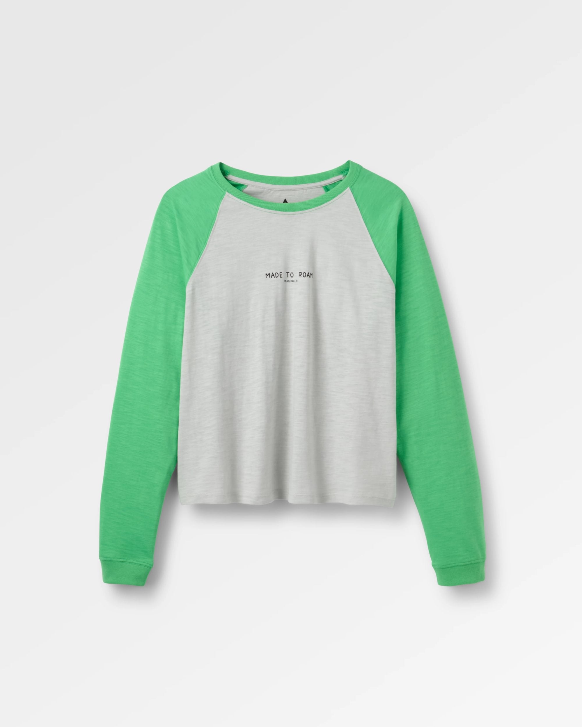 Explore LS Raglan T-Shirt - Light Grey Marl - Flatlay