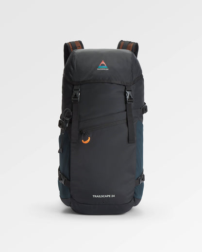 Trailscape Recycled 24L Backpack - Black - Flatlay