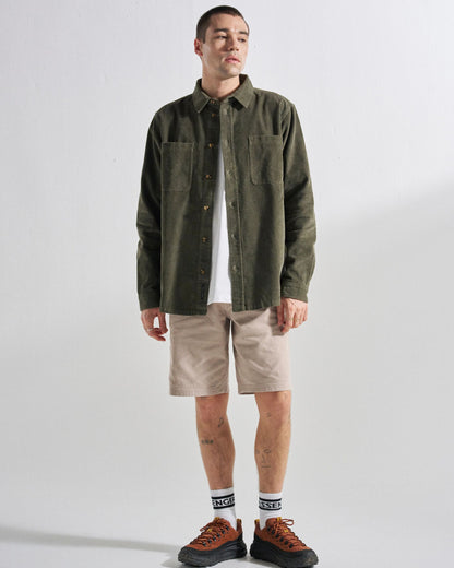 Backcountry Cord Shirt - Dusty Olive - Studio Model