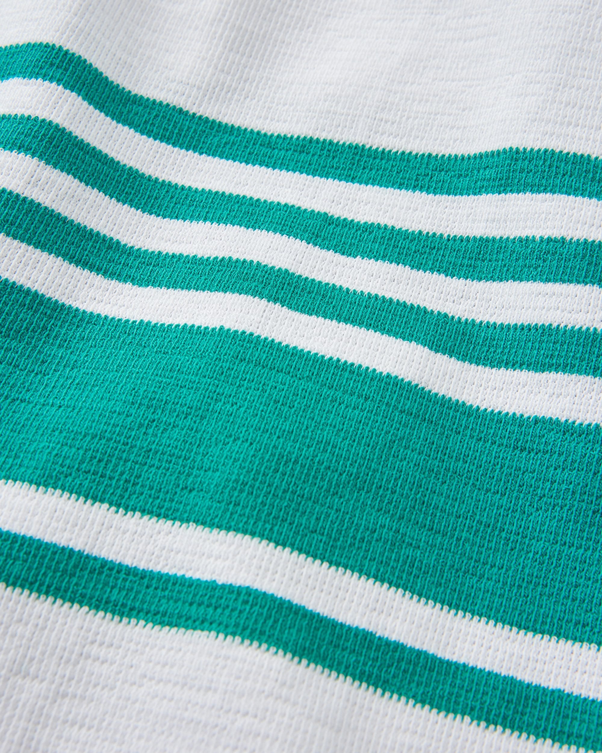Graceful Textured LS Top - Greenlake Stripe - Flatlay