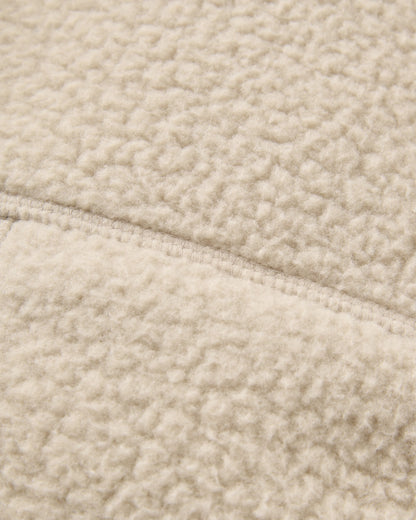 Home Full Zip Sherpa Fleece - Oatmeal - Flatlay