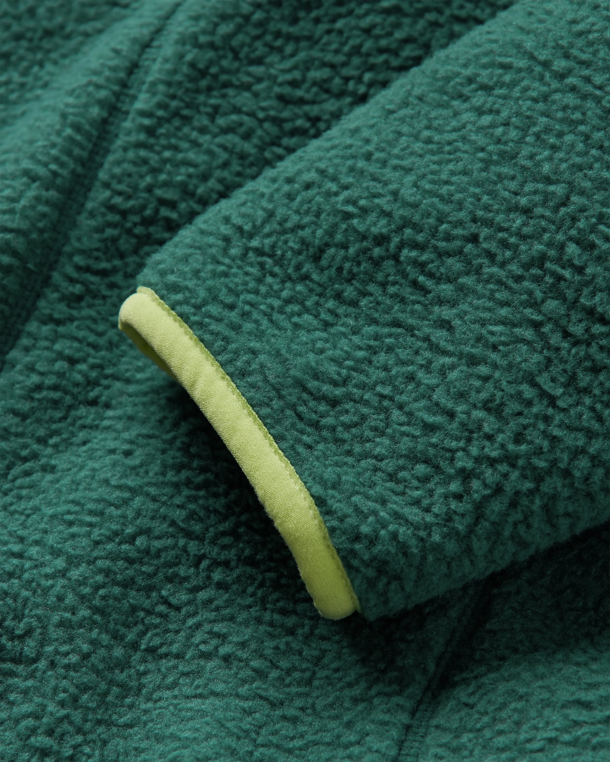 Home Recycled Sherpa Fleece - Rain Forest - Flatlay