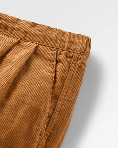 Compass Recycled Corduroy Trouser - Coconut - Flatlay
