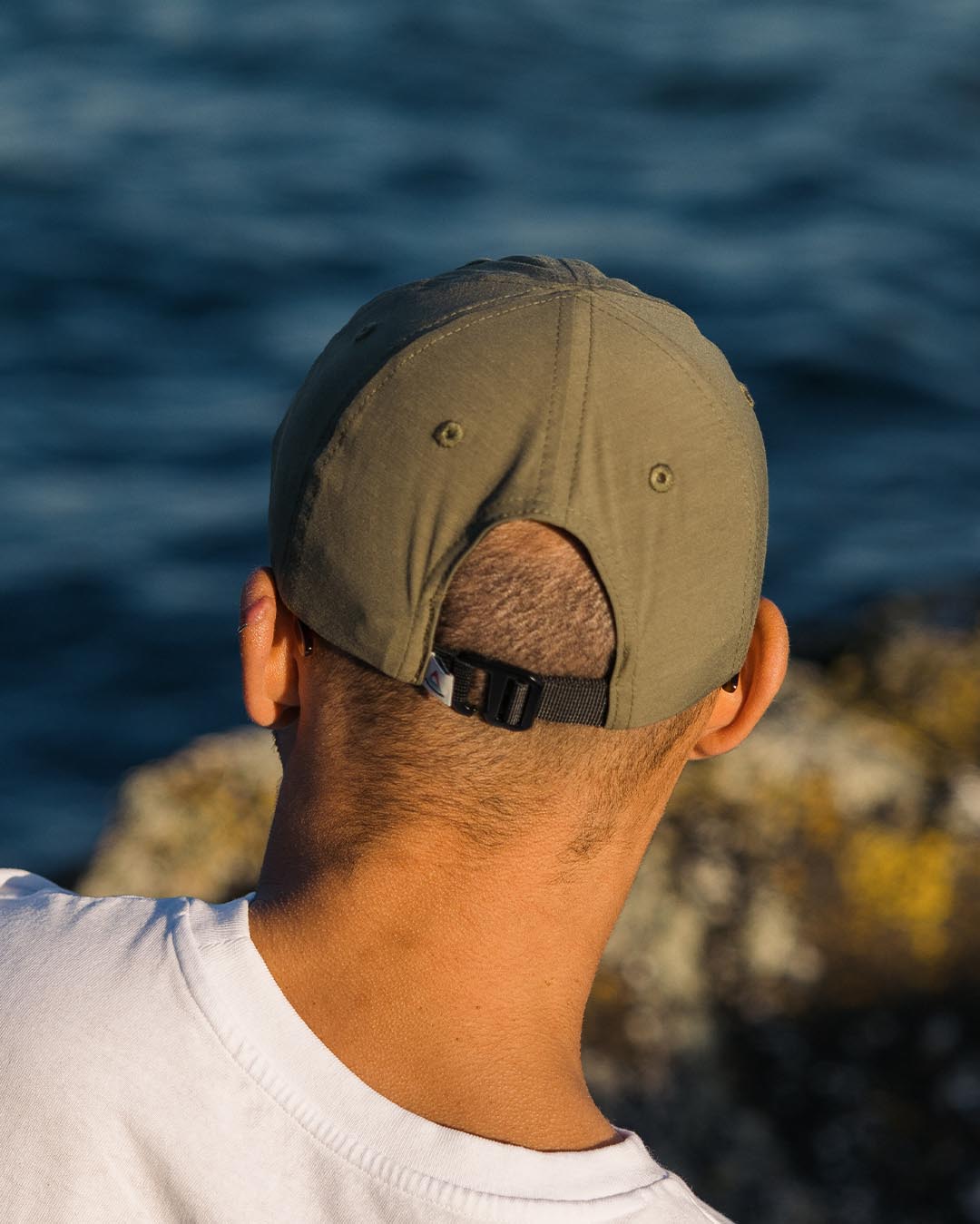 Active Recycled 6 Panel Cap - Dusty Olive - Lifestyle - Male