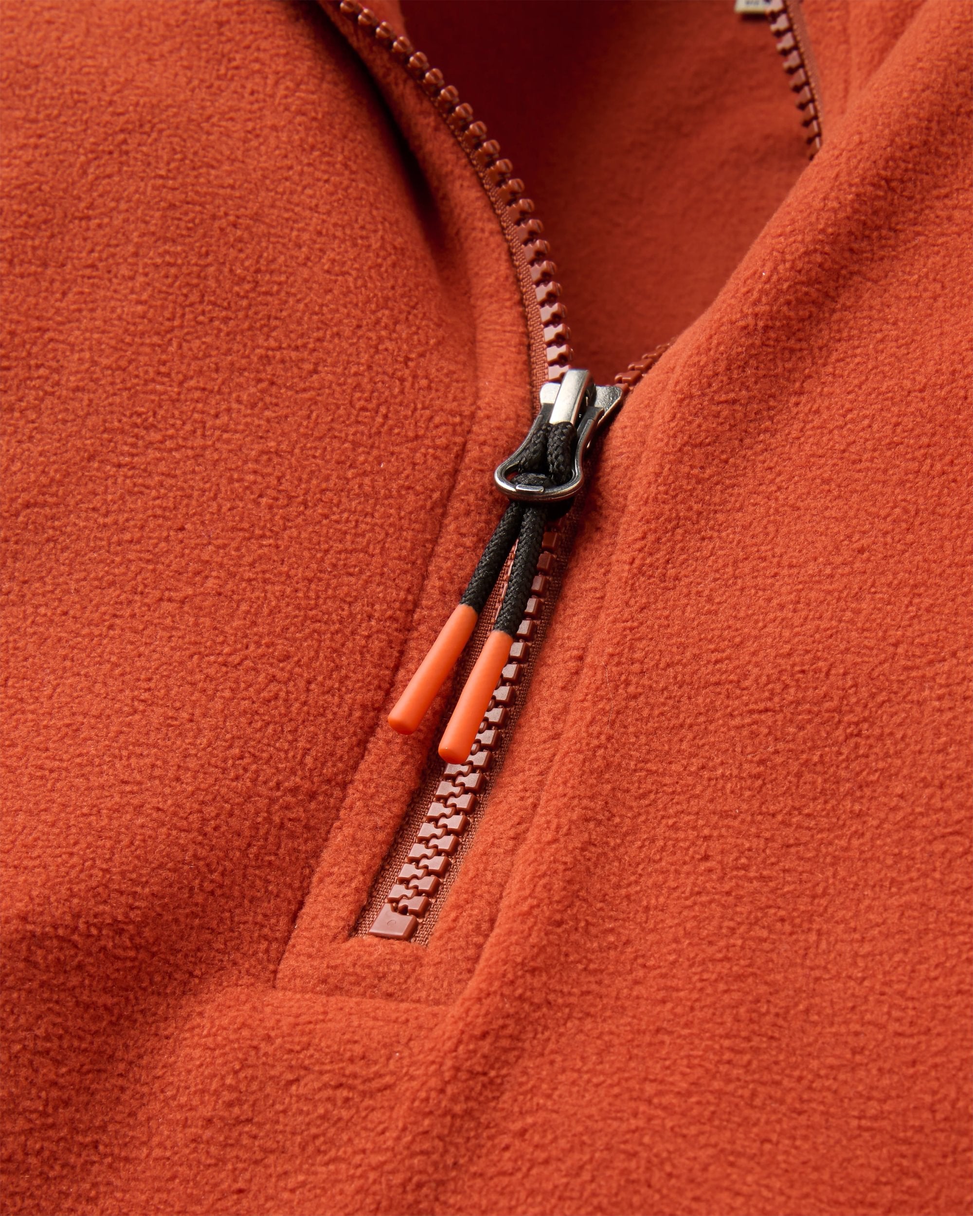Ayla Micro Polartec® Fleece - Dark Rust - Flatlay
