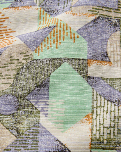 Amboro Organic Cotton Shirt - Mosaic Mountain Khaki - Flatlay