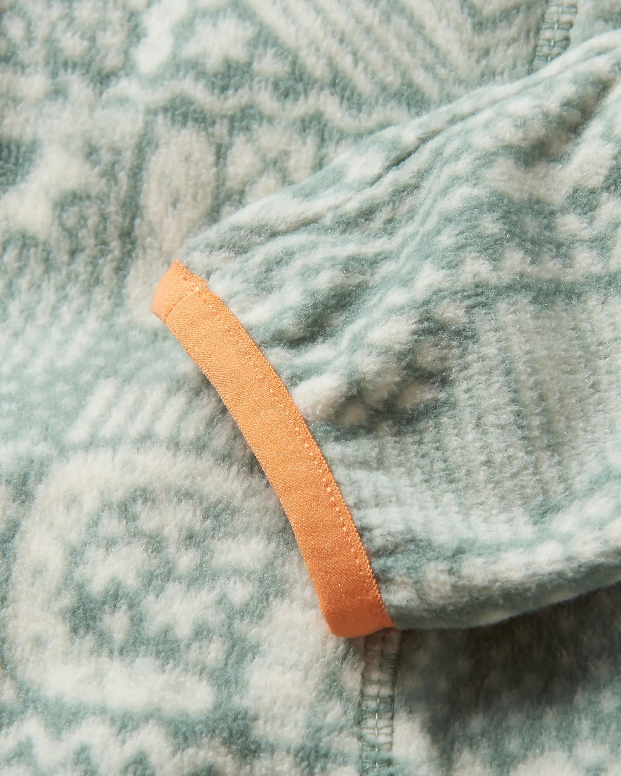 Sorrel Recycled Polar Fleece - Vintage Patchwork Pistachio - Flatlay