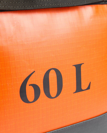 Roamer Recycled 60L Duffel Bag - Sunrise Orange - Flatlay
