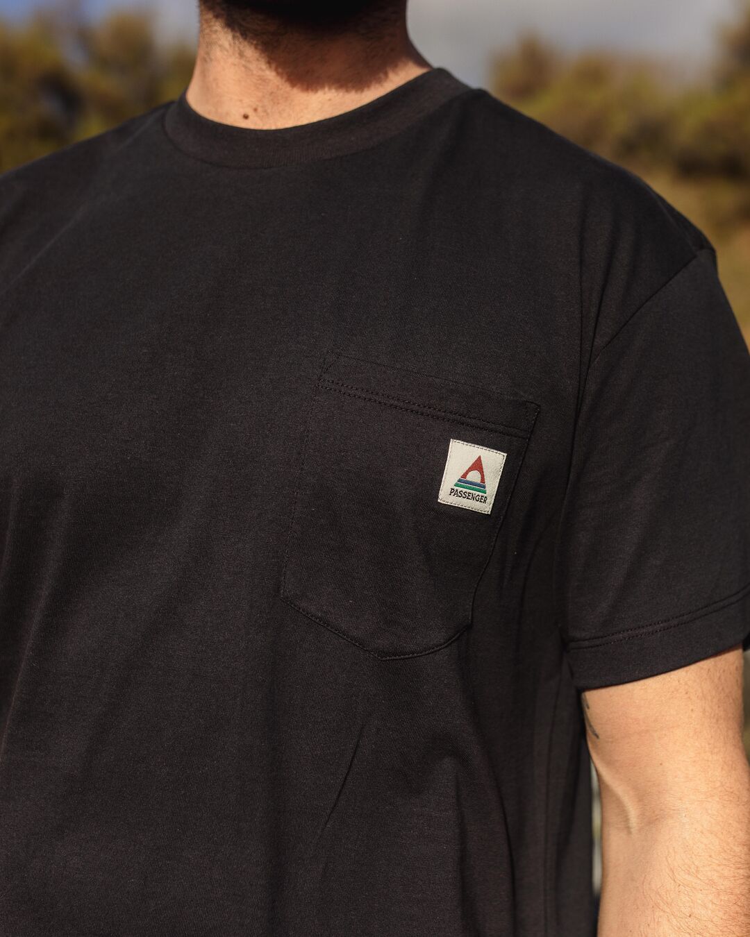 Heritage Organic Relaxed Fit T-Shirt - Black - Lifestyle