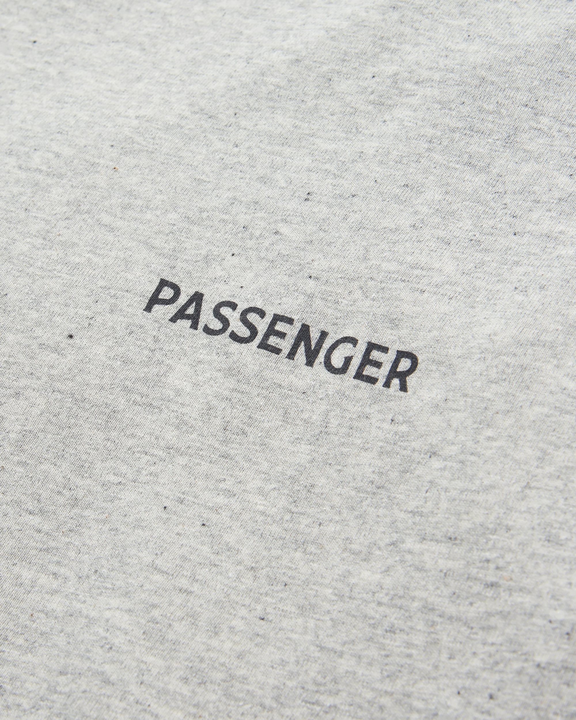 Roamer Men's Recycled Cotton T-Shirt - Grey Marl - Flatlay