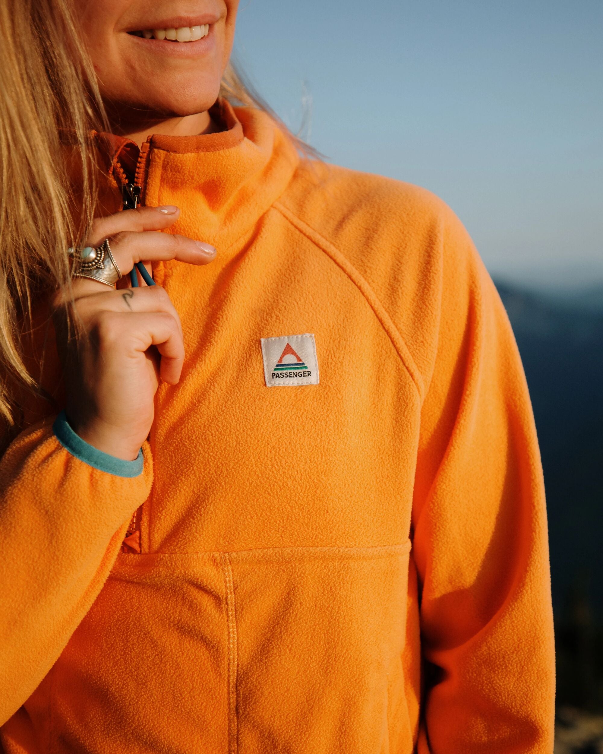 Sorrel Recycled Polar Fleece - Apricot - Lifestyle