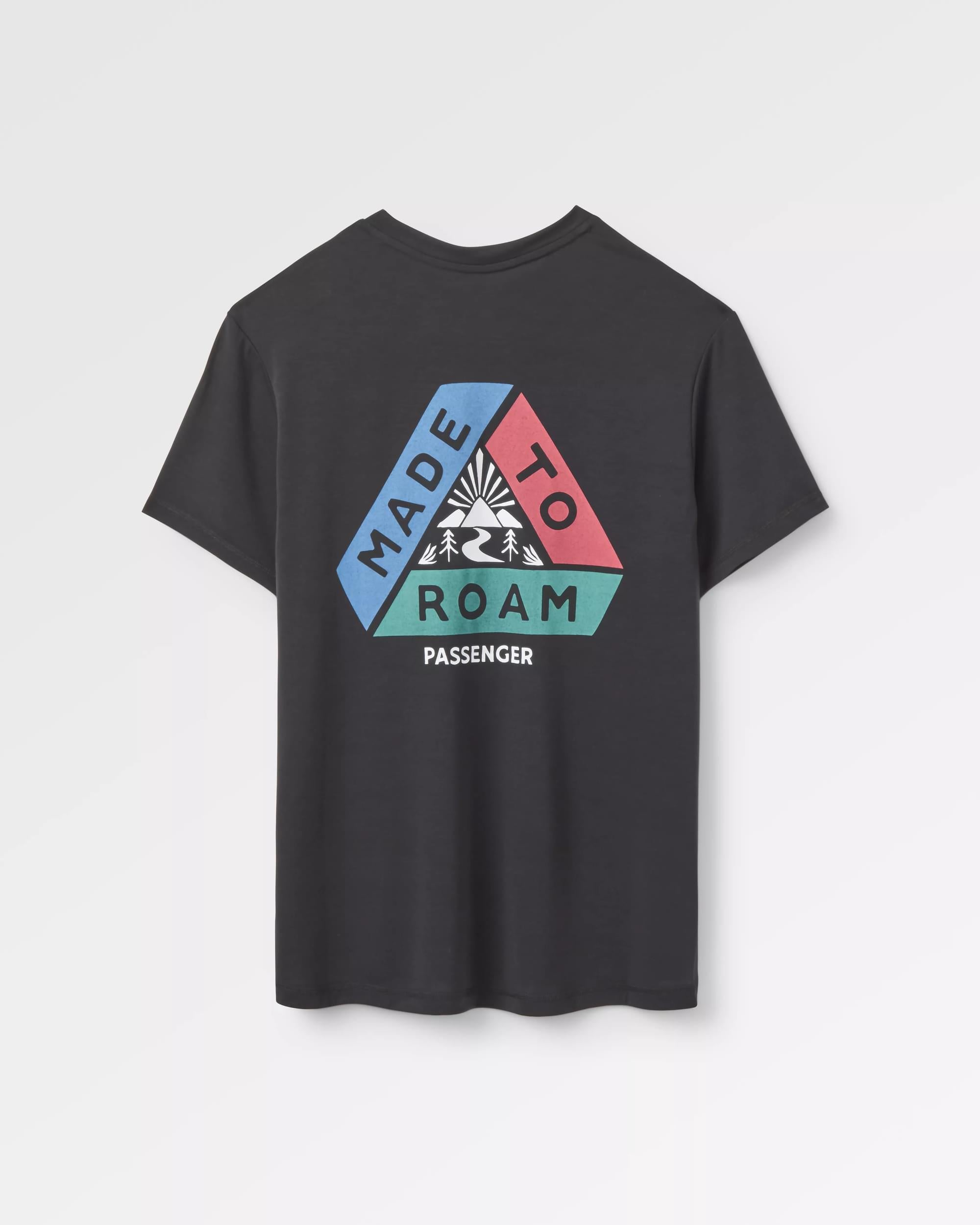 Aurora Recycled Active T-Shirt - Black - Flatlay