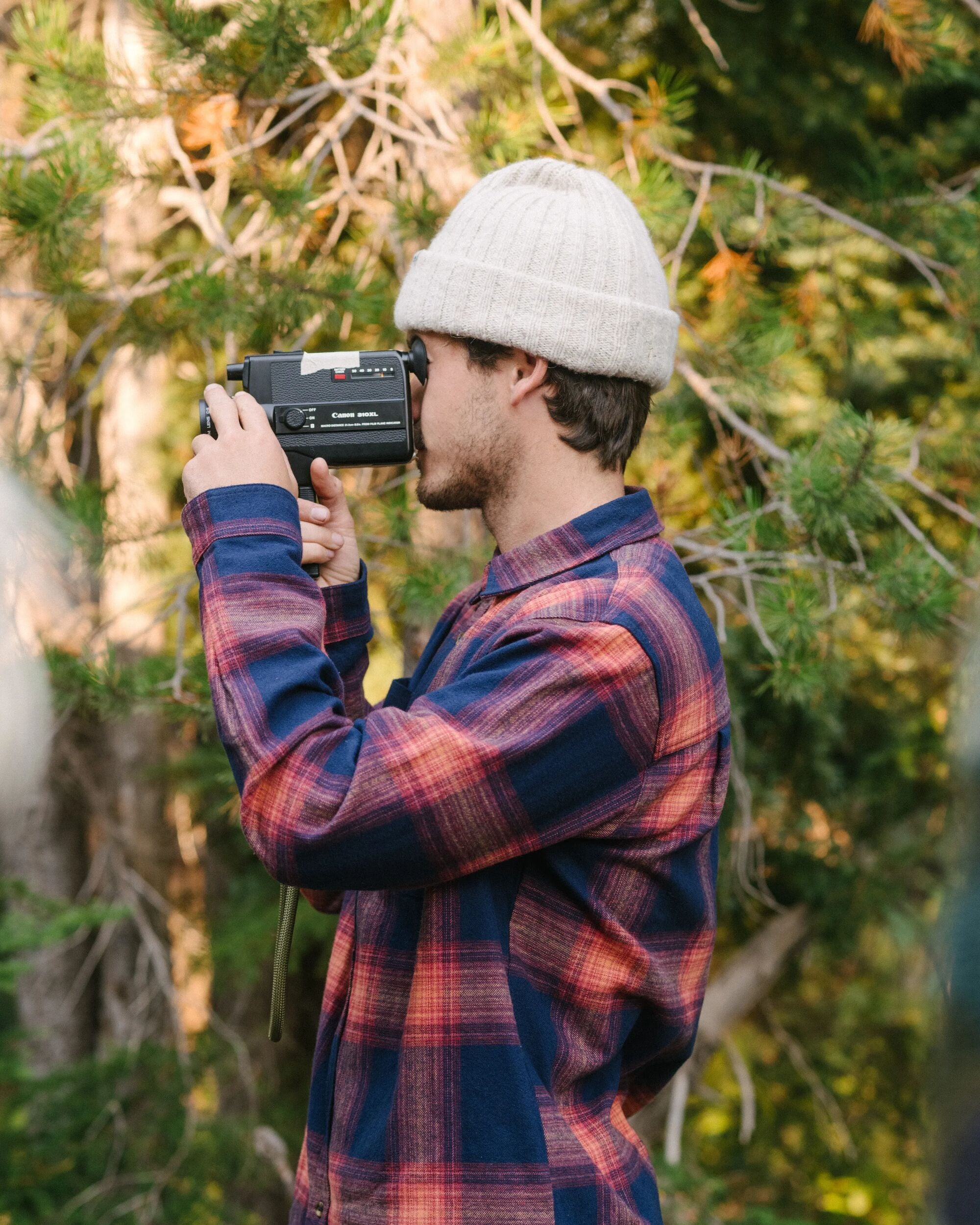 Fisherman Merino Wool Beanie - Vintage White - Lifestyle - Male