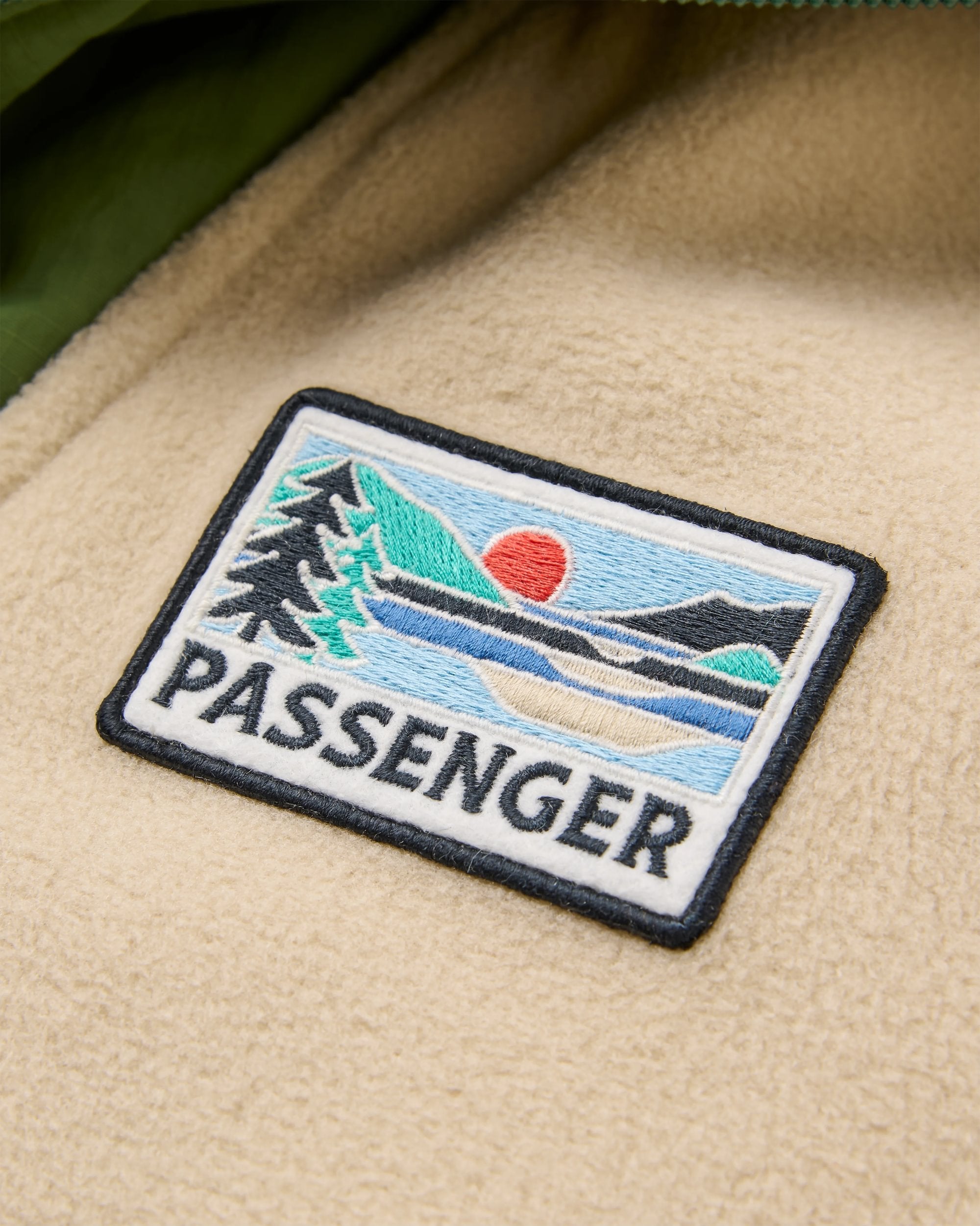 Alexander Hooded Polartec® Fleece - Feather/Wild Green - Flatlay