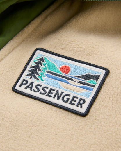 Alexander Hooded Polartec® Fleece - Feather/Wild Green - Flatlay