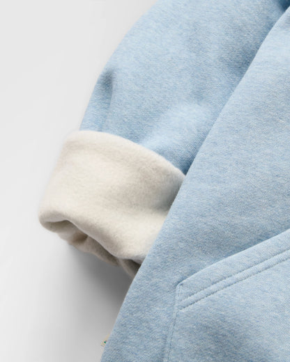 Legacy Hoodie - Faded Denim Marl - Flatlay
