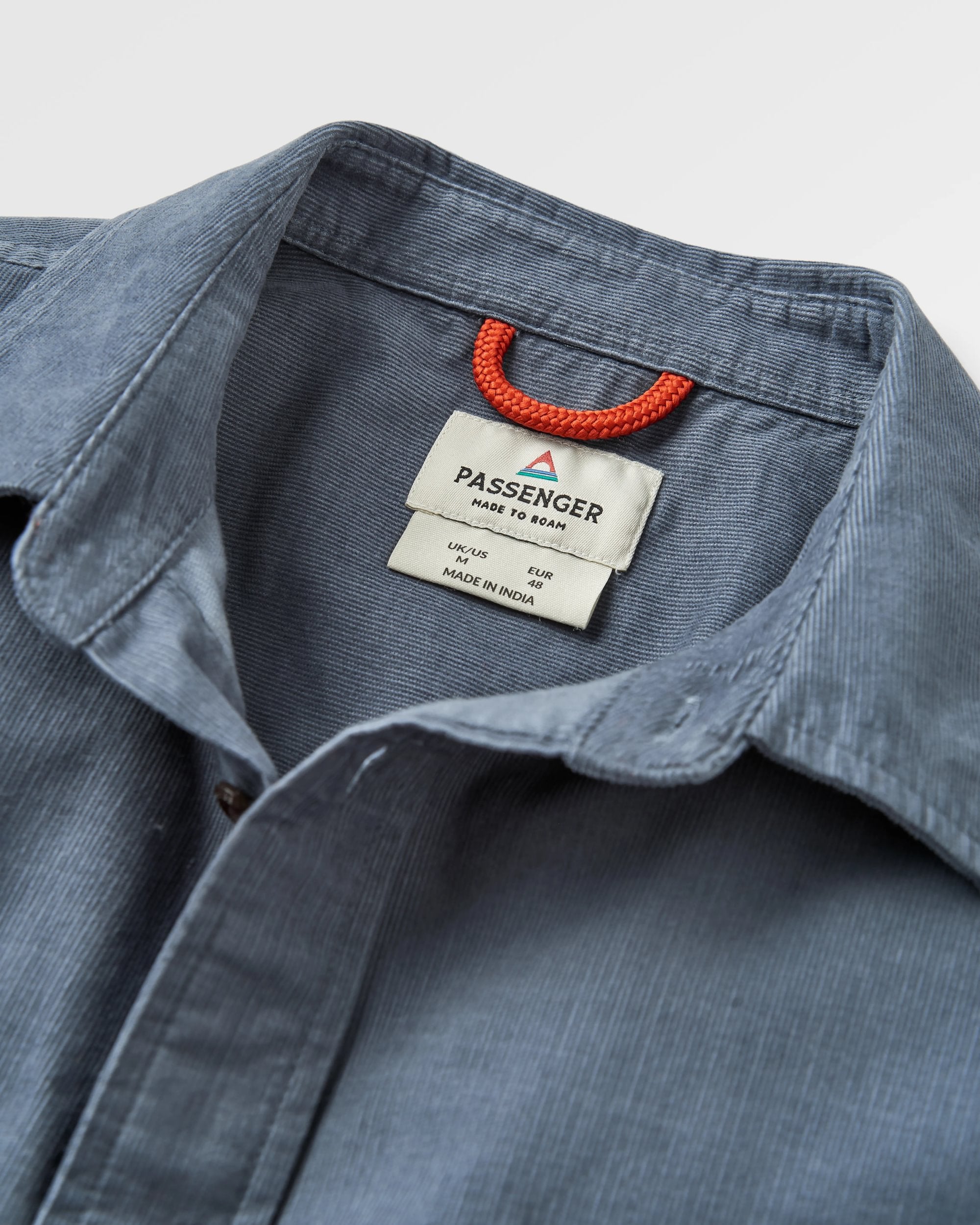 Backcountry Cord Light Shirt - Storm Grey - Flatlay